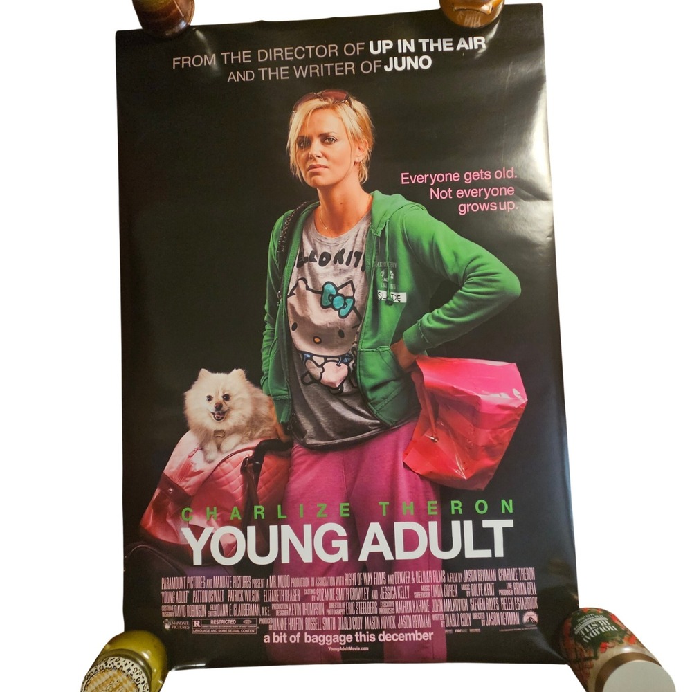 Young Adult 2011 Promo Movie Poster 27x40 Charlize Theron Patrick Wilson